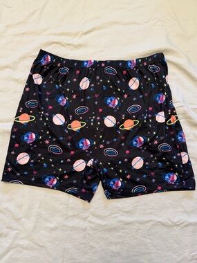 Space Print Biker Shorts - SHEIN - 3XL